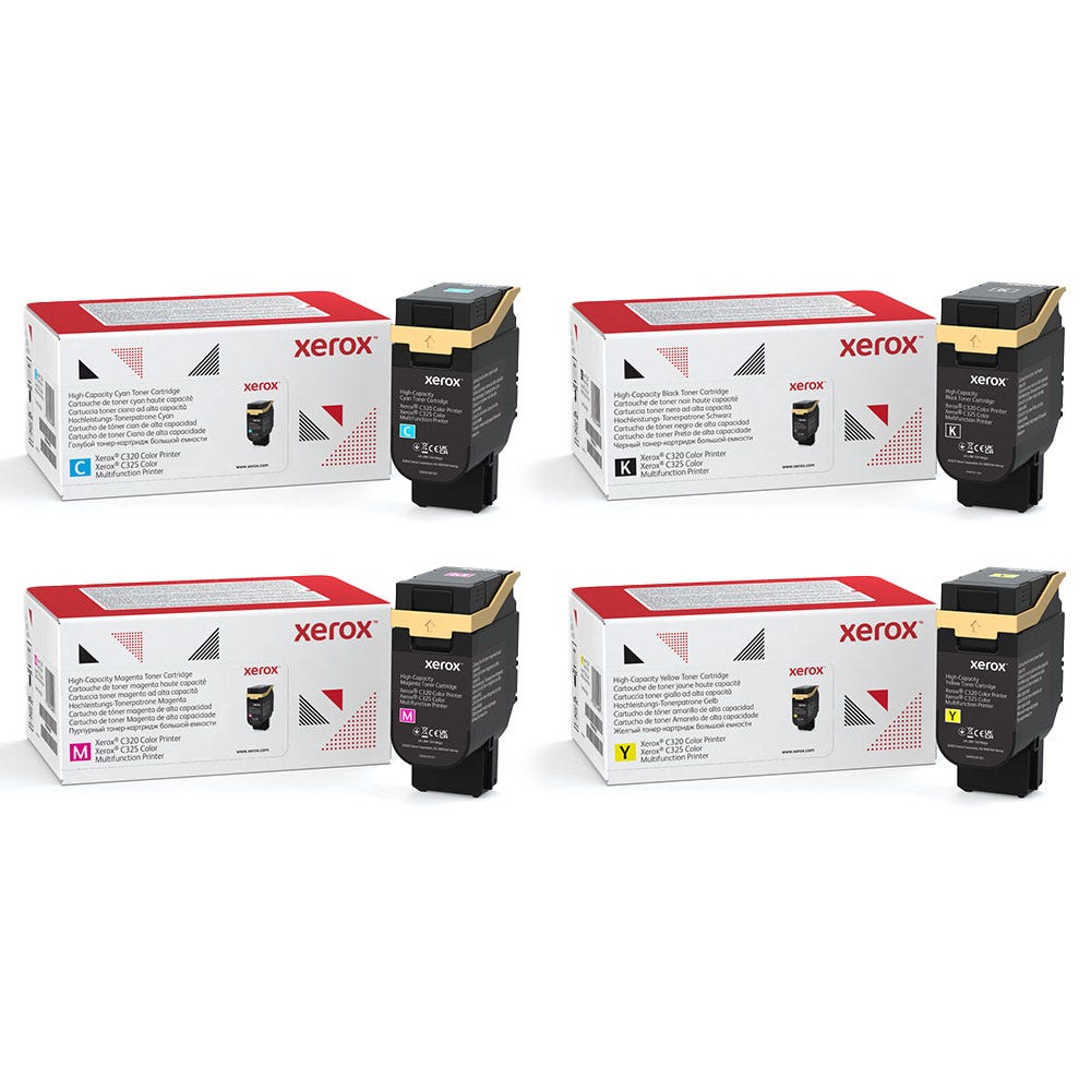 Cartouches de toner grande capacité pour la Xerox C320/C325